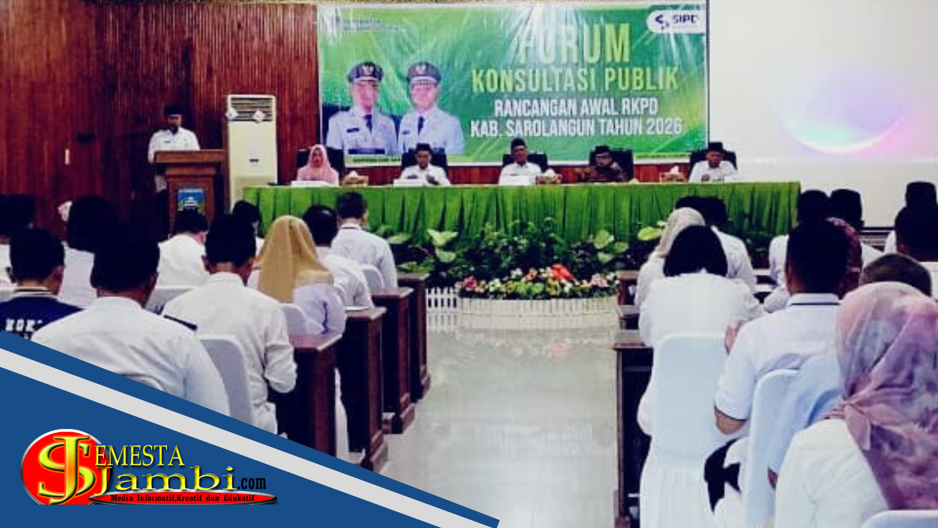 bupati sarolangun buka forum konsultasi publik rancangan awal rkpd tahun 2026
