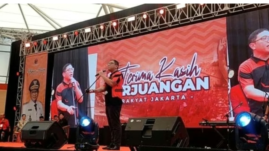Brando Saat Memberikan Sambuatan Di Acara Pdip