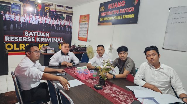 Penyidik Polres Kerinci Gelar Perkara Kasus Kekerasan Anak Di Mapolres