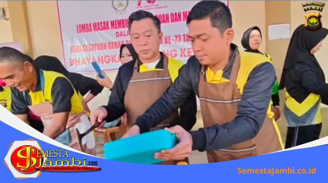 Suasana Meriah Lomba Olahraga Dan Masak Bhayangkari Kerinci Peringati Hkgb Ke 73