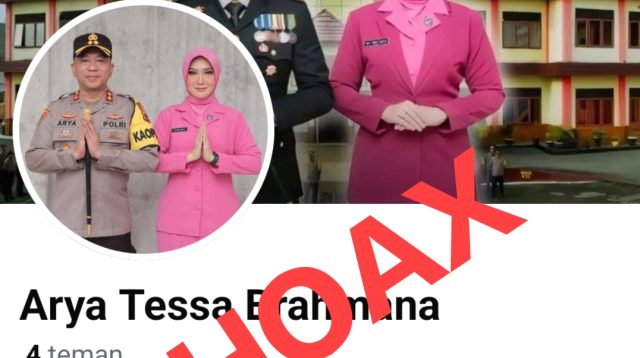 Tangkapan Layar Akun Facebook Palsu Mengatasnamakan Kapolres Kerinci