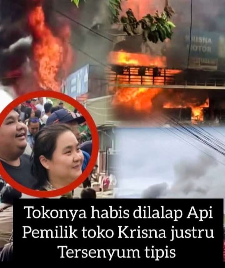 Bangunan Toko Krisna Di Kemiling Hangus Terbakar Setelah Api Membesar