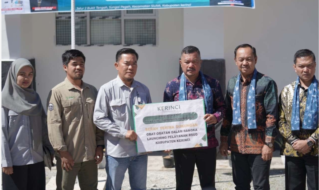 Plta Kerinci Serahkan Bantuan Obat