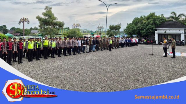 Apel Pengamanan Malam Tahun Baru 2026 Polres Sarolangun