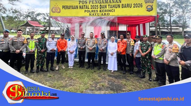 Karo Ops Polda Jambi Mengecek Posyan Sungai Penuh Ops Lilin 2025