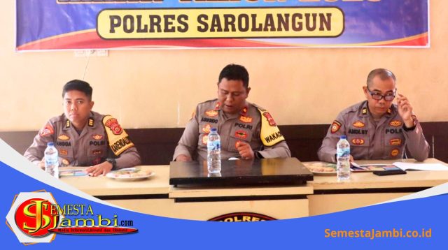 Konferensi Pers Polres Sarolangun Ungkap 442 Kasus Kejahatan Dan Narkoba Tahun 2025