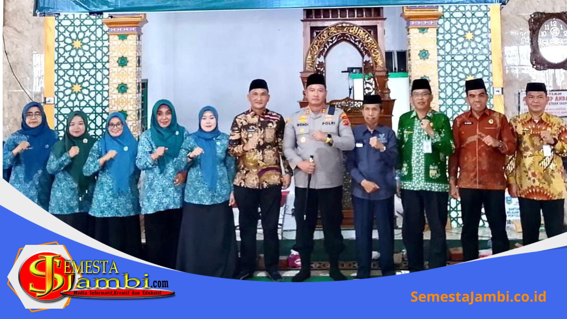 Bupati Dan Kapolres Sarolangun Hadiri Tasyakuran Hut Ke 25 Baznas Di Masjid At Taqwa Singkut