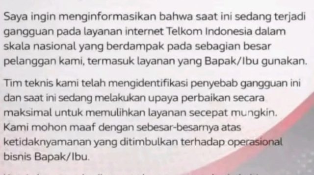 Gangguan Internet Nasional