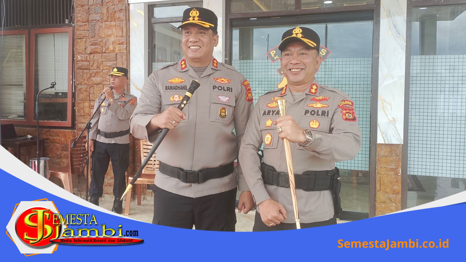 Kenal Pamit Kapolres Kerinci Antara Akbp Ramadhanil Dan Akbp Arya Tesa Brahmana