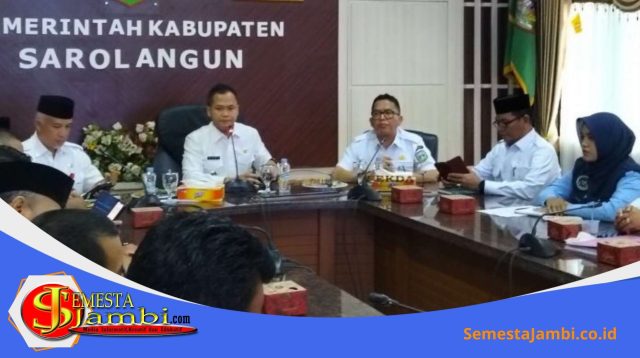 Wakil Bupati Sarolangun Memimpin Rakor Percepatan Program Mbg 2026