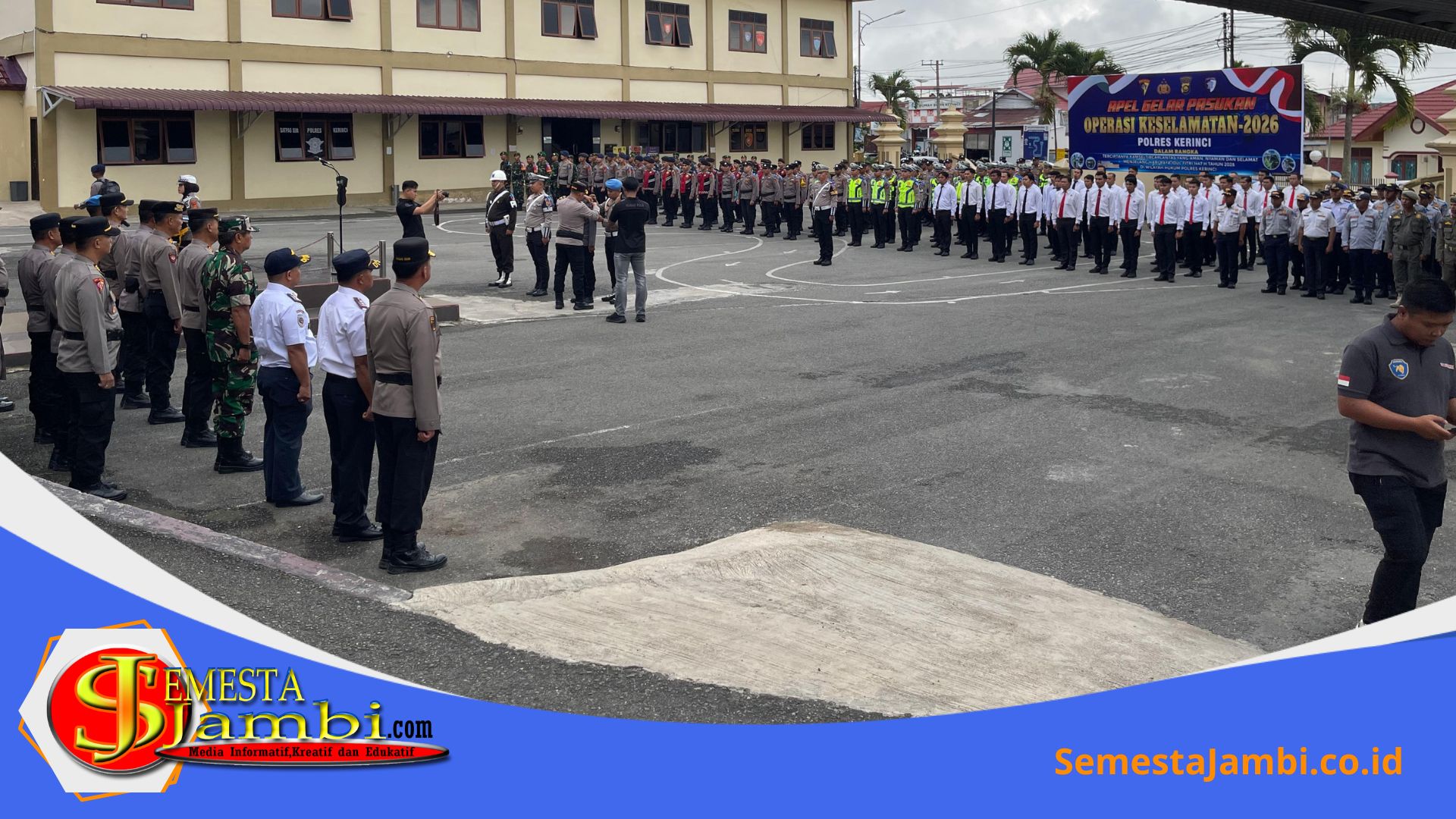 Apel Operasi Keselamatan 2026 Kerinci Di Halaman Mapolres Kerinci
