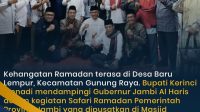 Gubernur Al Haris Dan Bupati Monadi Saat Safari Ramadan Pemprov Jambi Di Masjid Al Falah Gunung Raya Kerinci Dok Kominfo Kerinci