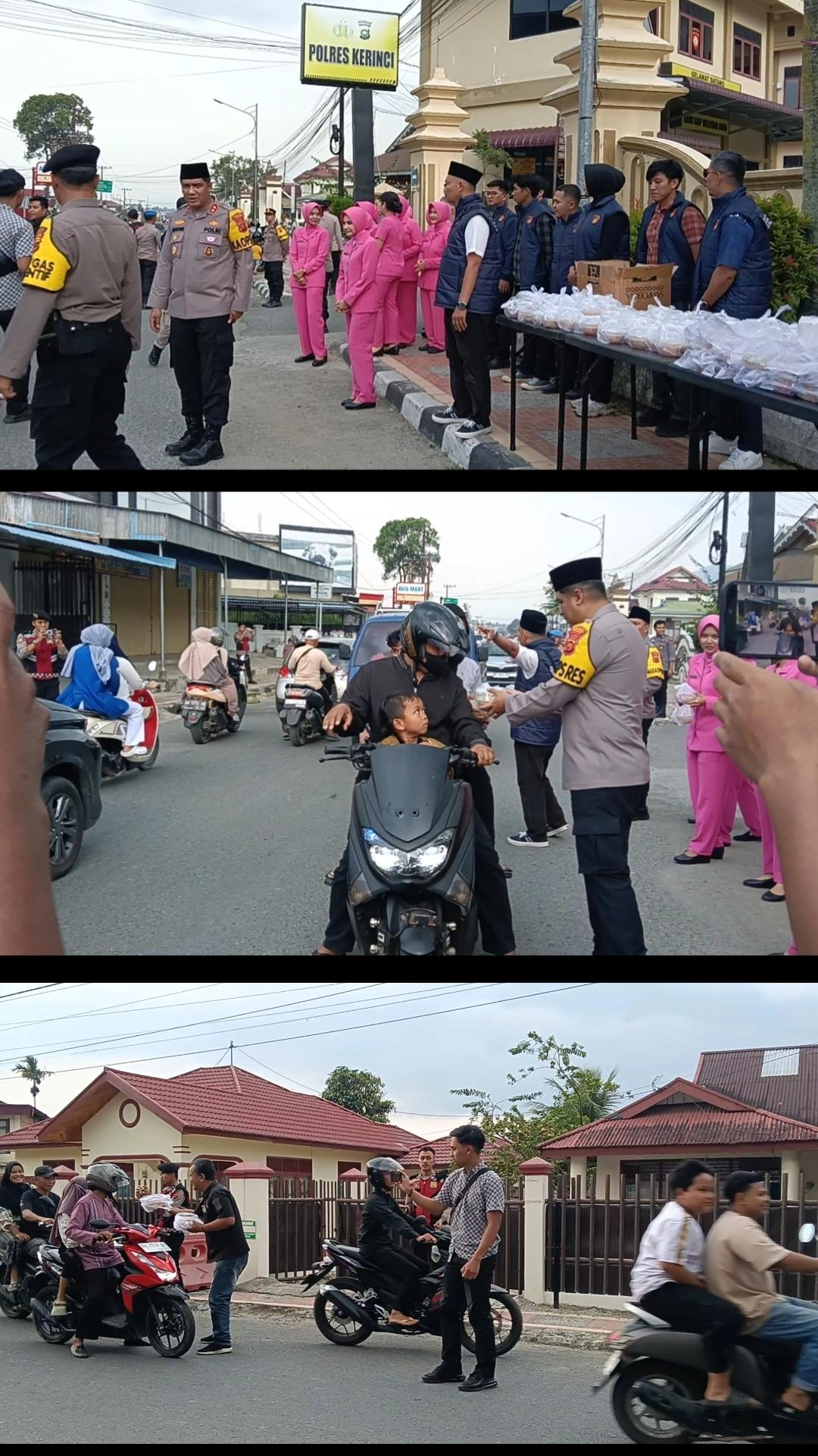Jajaran Polres Kerinci Berbagi Takjil