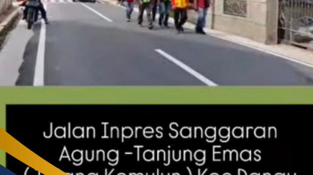 Kondisi Jalan Inpres Yang Menghubungkan Sandaran Agung Tanjung Emas Hingga Talang Kemulun Di Kecamatan Danau Kerinci Kini Terlihat Mulus