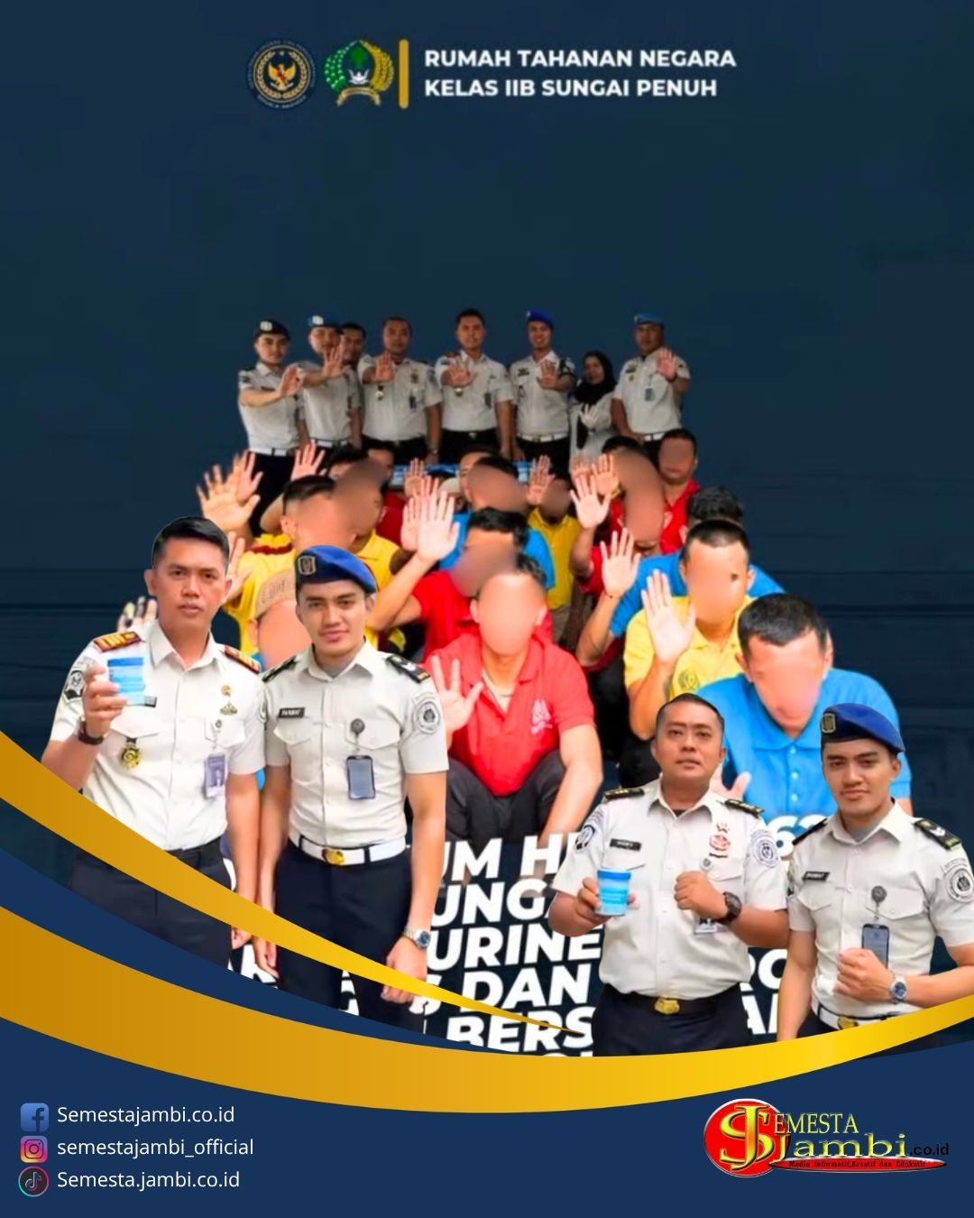 Razia Keamanan Kamar Hunian Rutan Sungai Penuh Menjelang Hbp