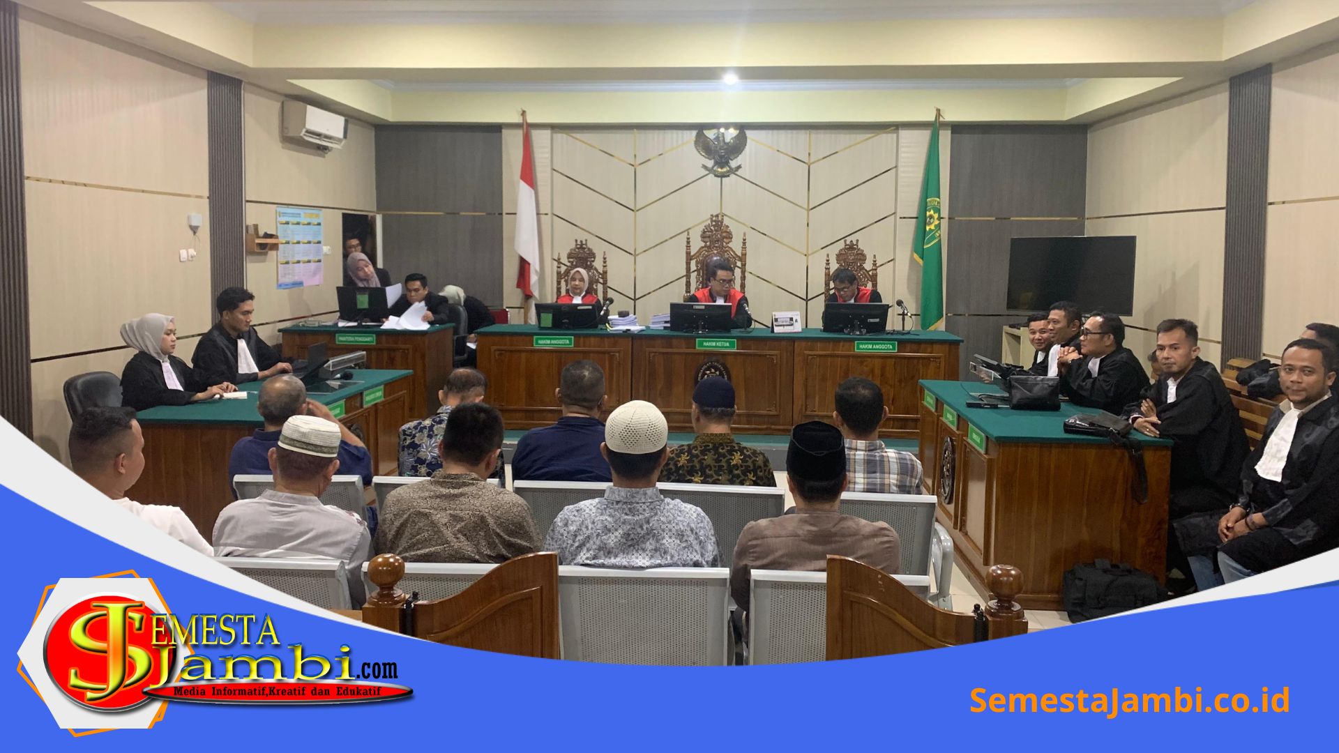 Sidang Vonis Korupsi Proyek Pju Kerinci Di Pengadilan Negeri Jambi