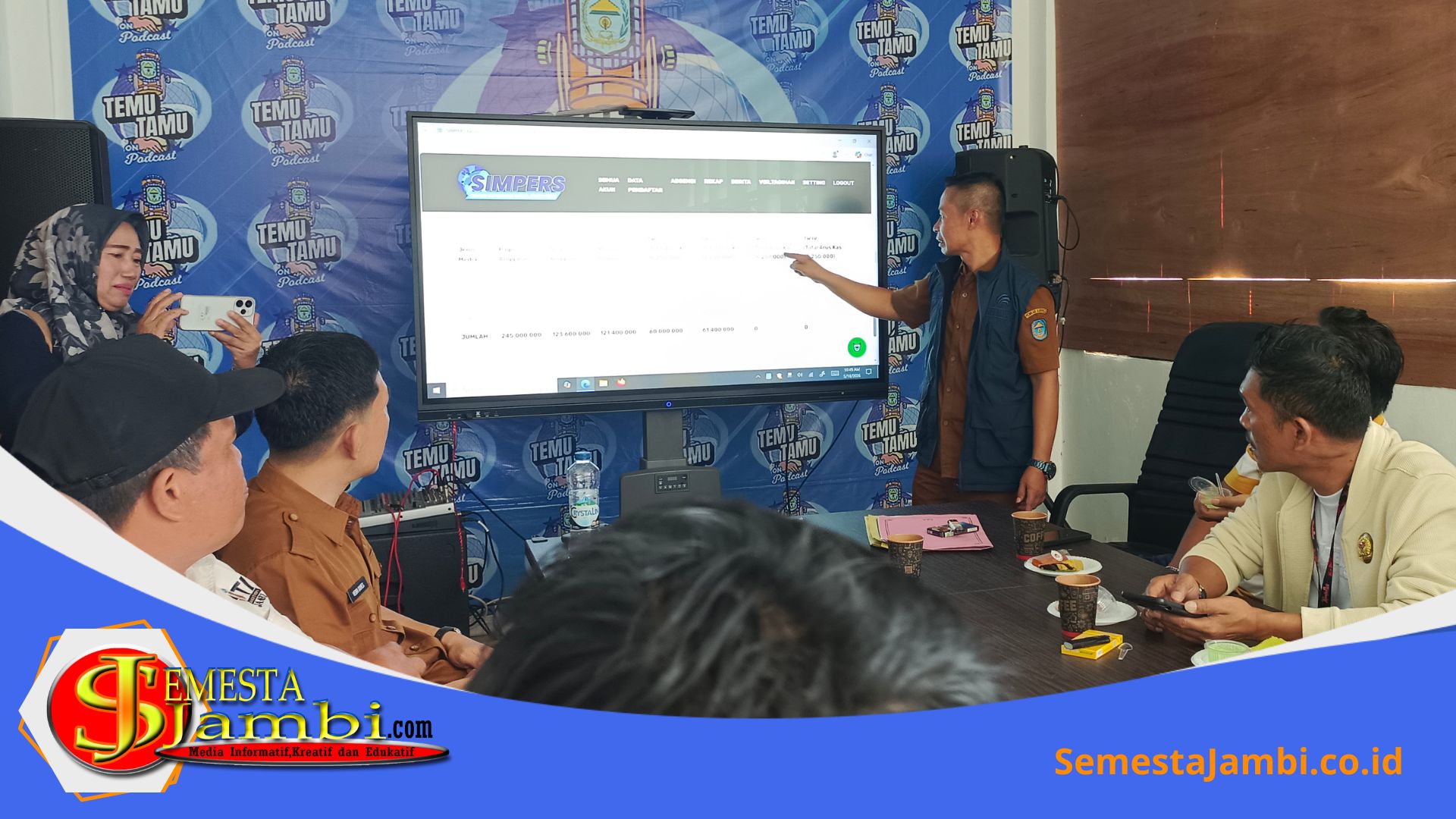 Diskominfo Kerinci Saat Memperkenalkan Sistem Simpers Digital