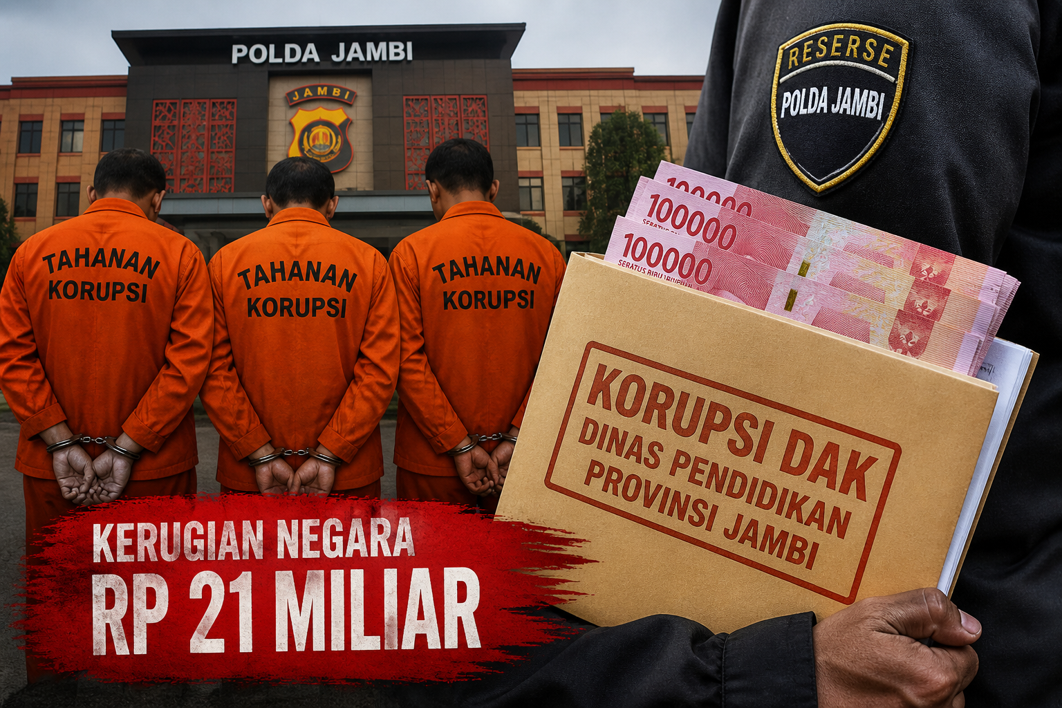 Ilustrasi Kasus Korupsi Dak Jambi Di Kantor Pemerintah