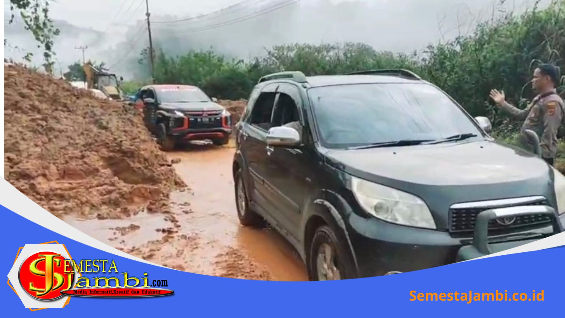 Jalur Kerinci Bangko Kembali Normal Usai Longsor