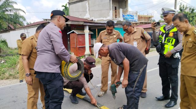 Kapolsek Limun Pasang Marka Kejut