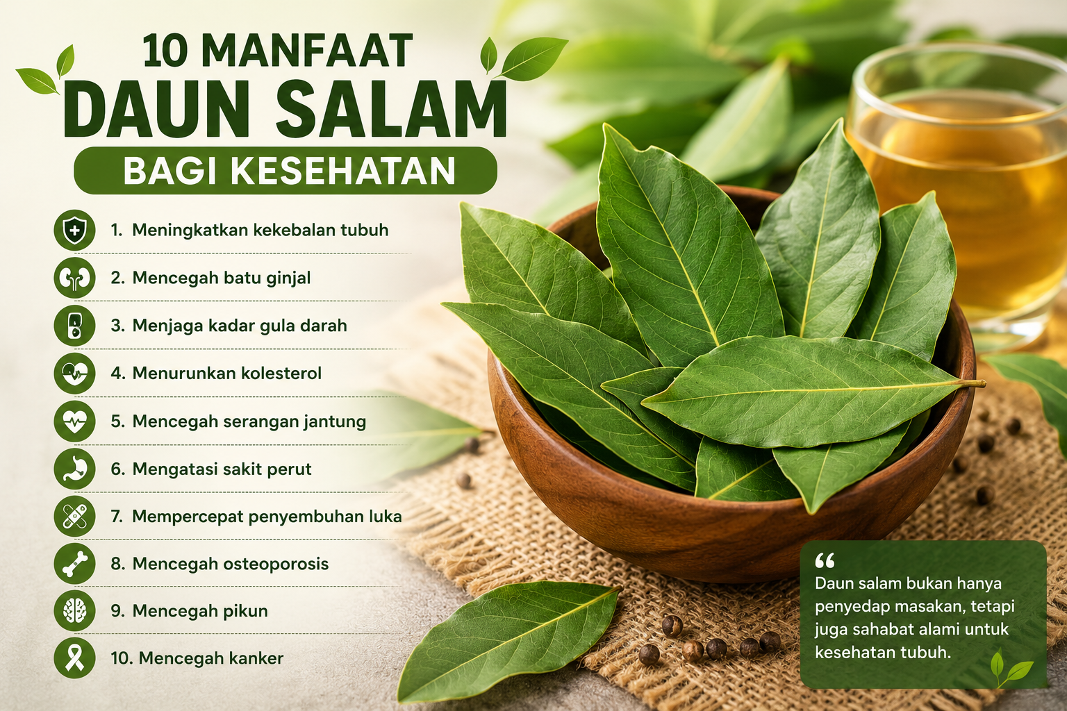 Manfaat Daun Salam Bagi Kesehatan Tubuh