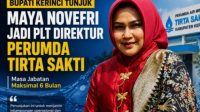 Maya Novefri Menerima Amanah Memimpin Perumda Tirta Sakti