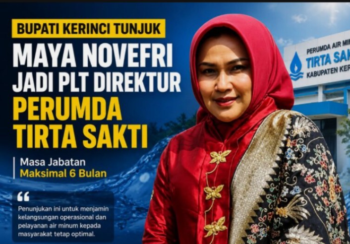 Maya Novefri Menerima Amanah Memimpin Perumda Tirta Sakti