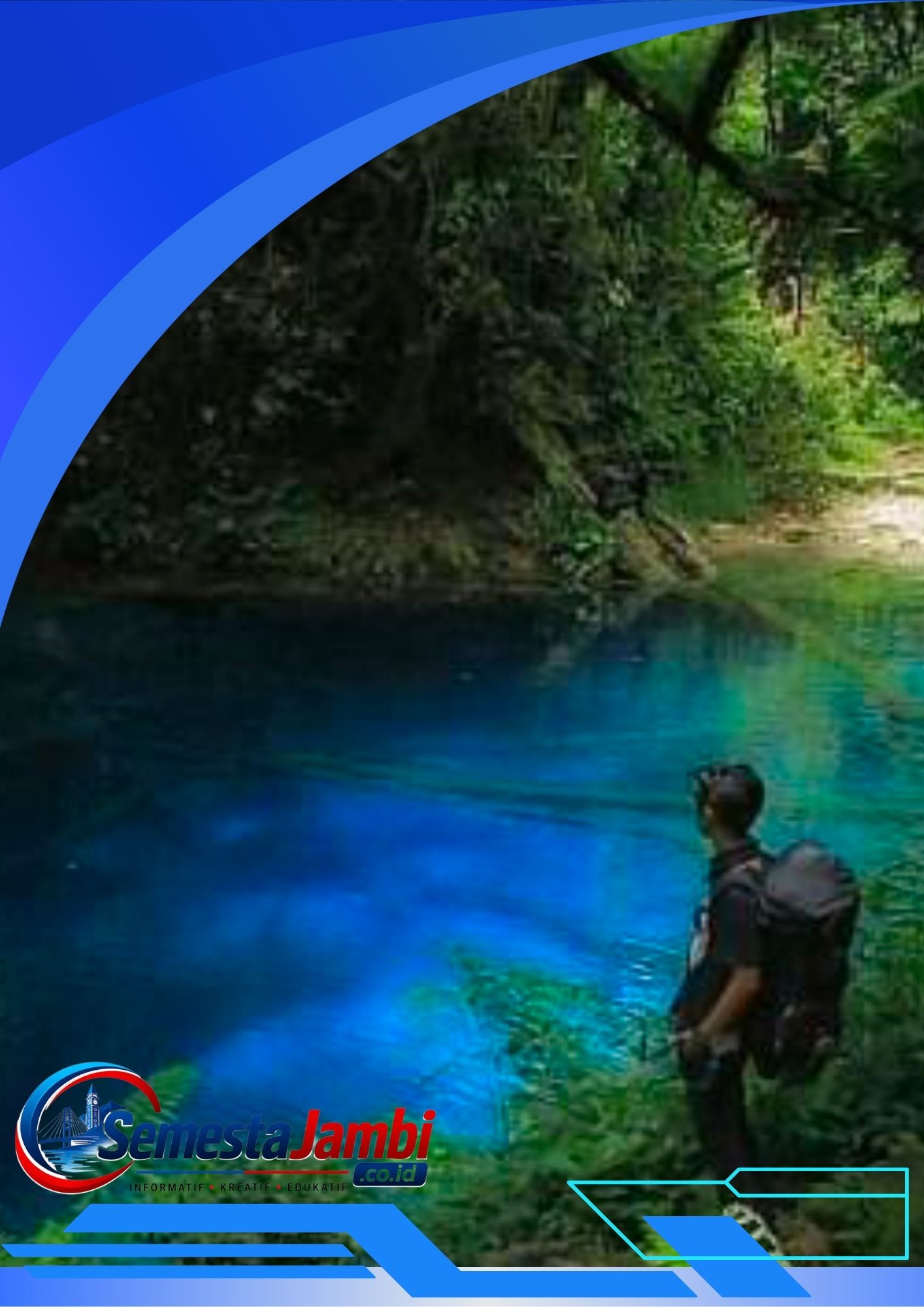Pemandangan Danau Kaco Kerinci Dengan Air Biru Jernih