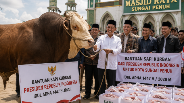 Sapi Kurban Bantuan Presiden Ri Untuk Kota Sungai Penuh Berbobot 840 Kilogram