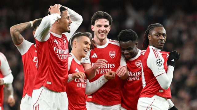 Selebrasi Pemain Arsenal Usai Lolos Ke Final Liga Champions