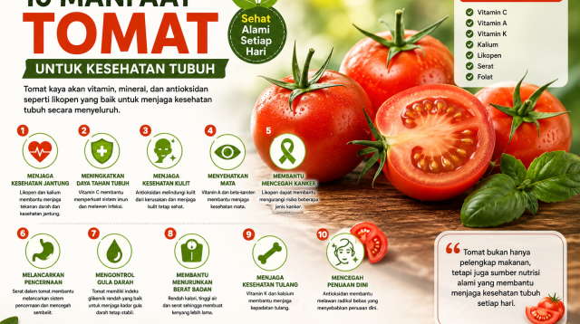 Tomat Segar Kaya Manfaat Kesehatan
