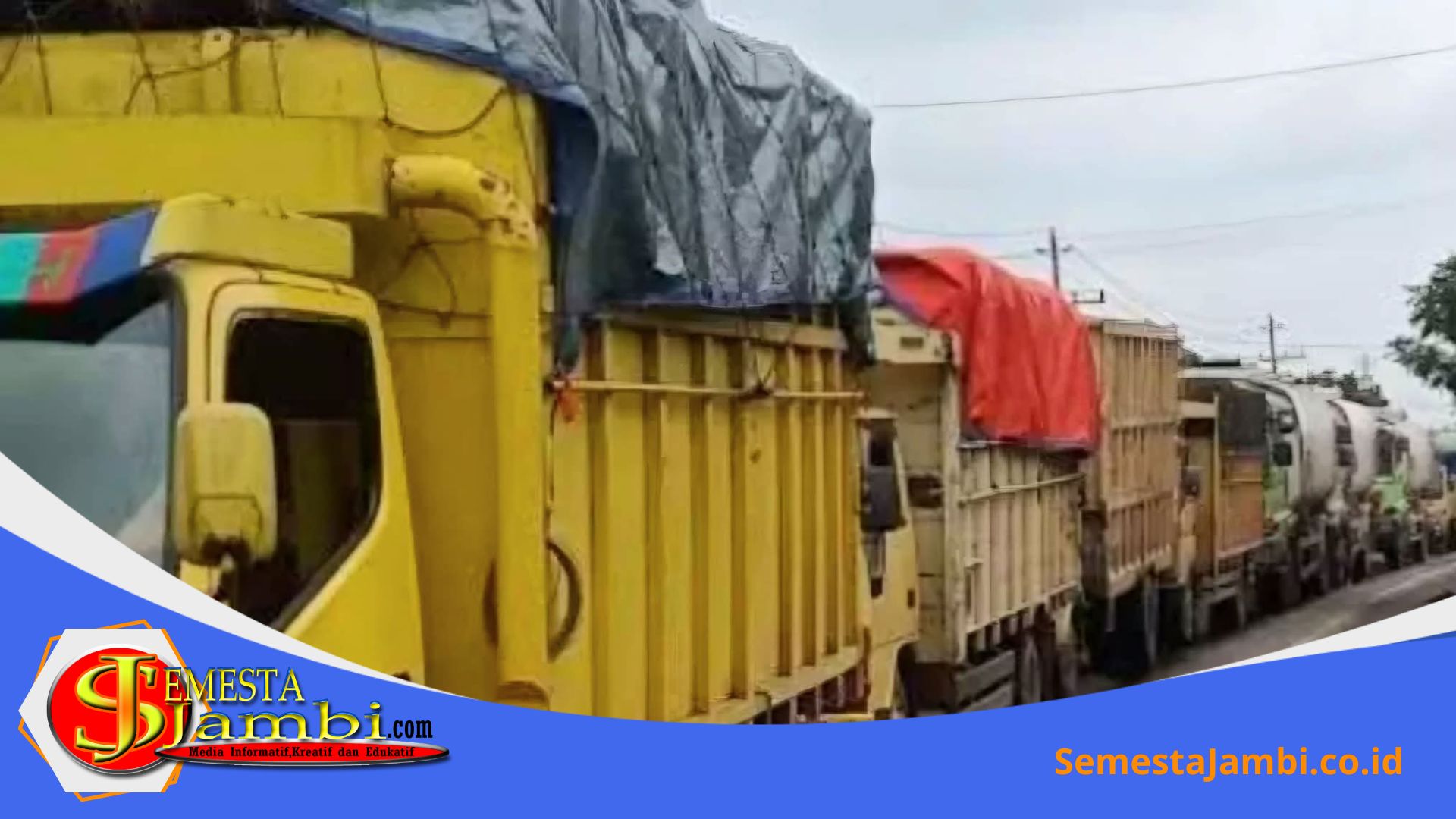 Truk Batu Bara Berhenti Di Jalur Lintas Jambi Selama Musim Haji 2026