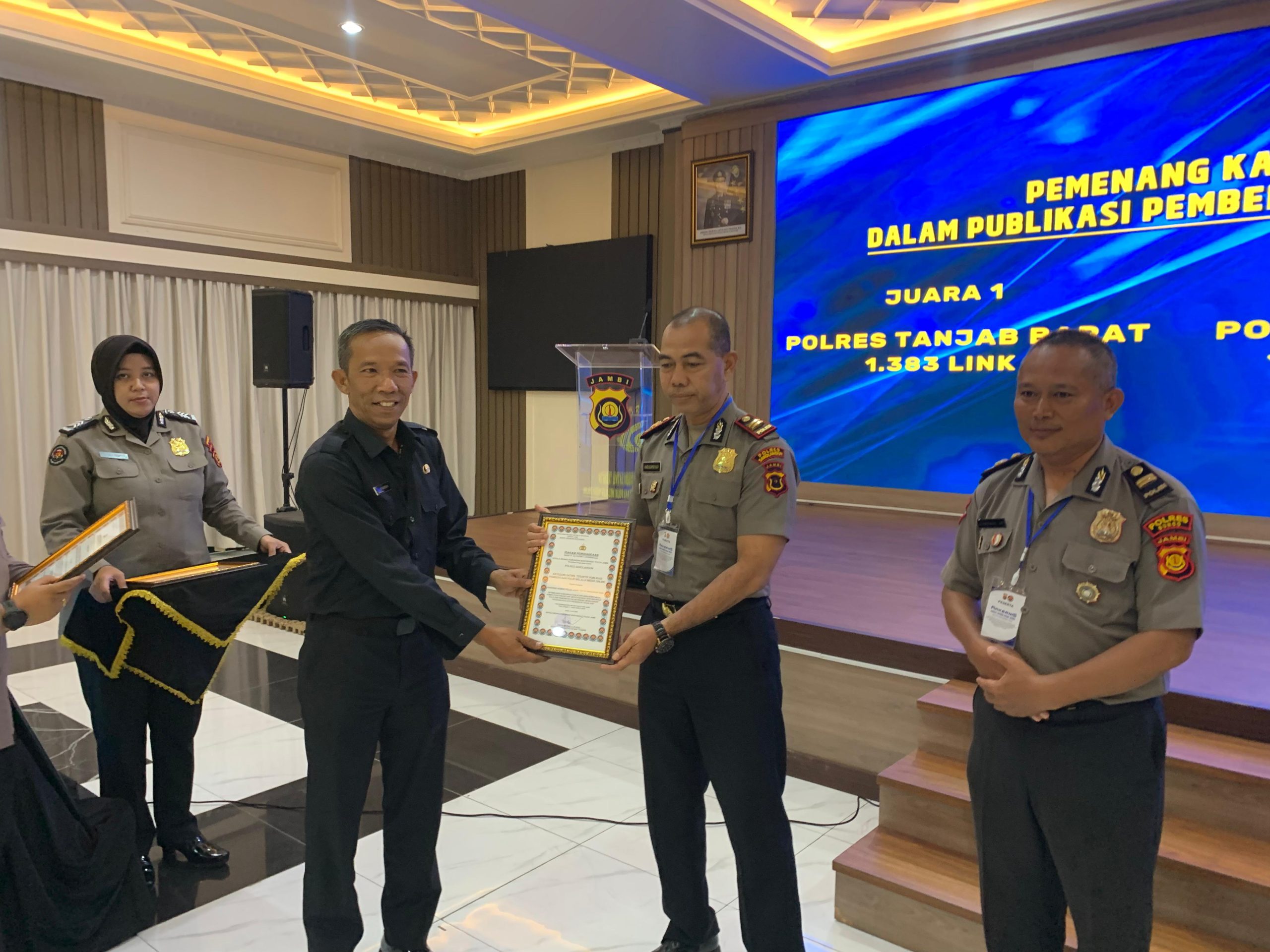 Polres Sarolangun Raih Peringkat Ke Tiga