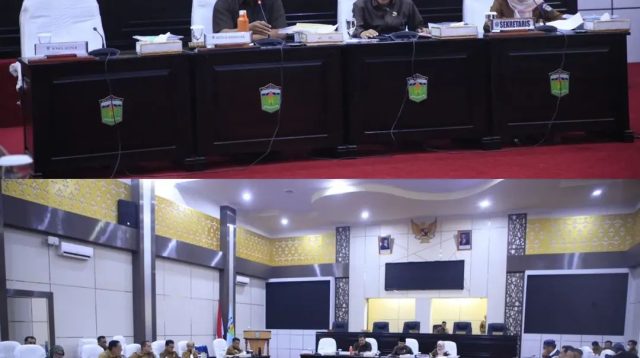 Ketua Dprd Hutri Randa Memimpin Rapat Banggar Dprd Kota Sungai Penuh Membahas Raperda Pertanggungjawaban Apbd Tahun Anggaran 2025 Bersama Tapd Di Ruang Rapat Dprd