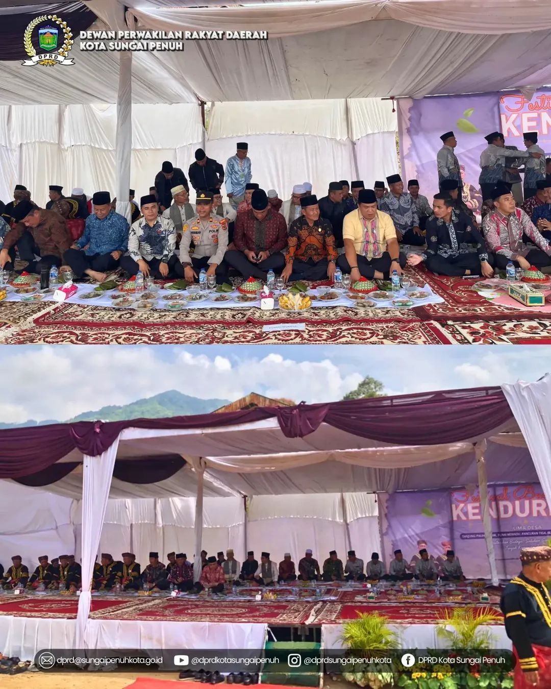 Ketua Dprd Hutri Randa Menghadiri Festival Kenduri Sko Lima Desa Di Tanjung Pauh Mudik Kerinci