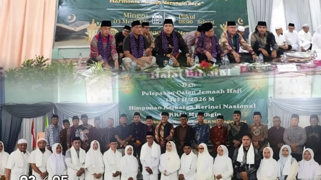 Ketua Dprd Kota Sungai Penuh Hutri Randa Menghadiri Halalbihalal Dan Pelepasan Calon Jemaah Haji Hkkn Merangin