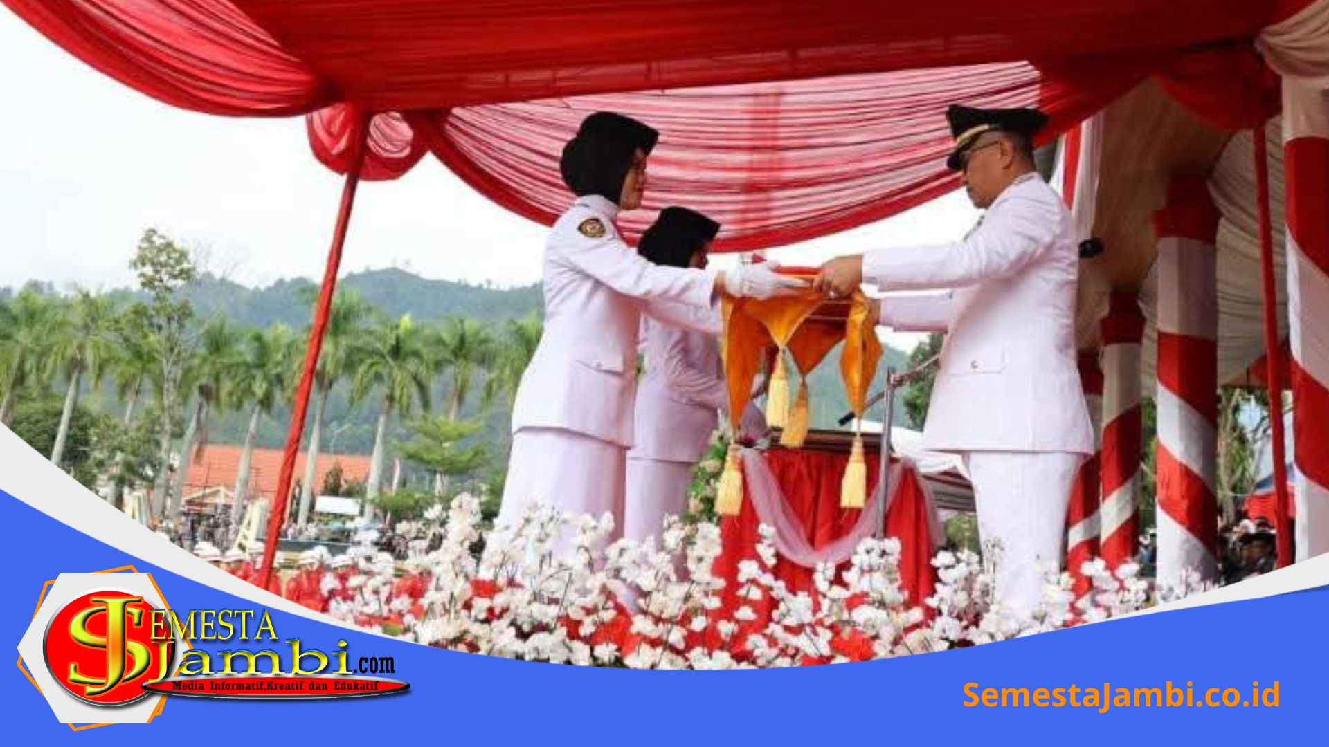 Upacara Hut Ke 81 Kemerdekaan Ri Di Lapangan Merdeka Kota Sungai Penuh
