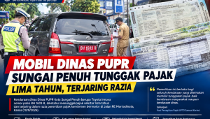 Mobil Dinas Pupr Kota Sungai Penuh Terjaring Razia Pajak Kendaraan Di Jalan Re Martadinata Kerinci 1