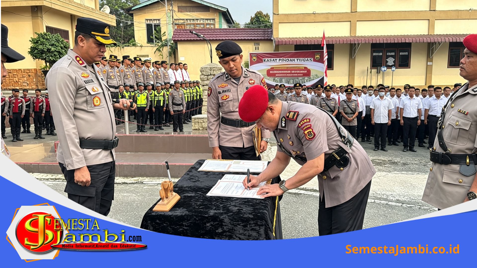 Sertijab Polres Kerinci Mengganti Kasat Reskrim Dan Dua Kapolsek