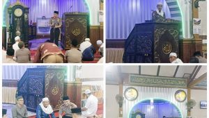 Kapolres Kerinci Akbp Hernawan Bersama Pejabat Utama Polres Kerinci Dalam Kegiatan Jumat Keliling Di Masjid Raya Sungai Penuh Jumat 23 Oktober 2026
