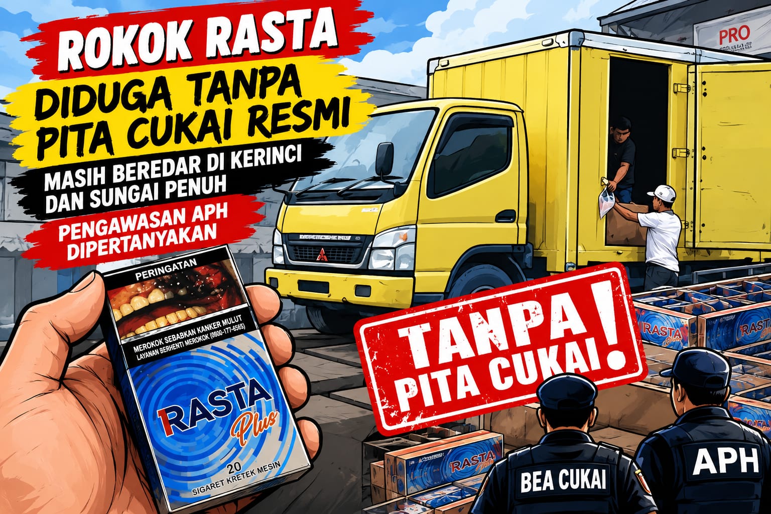 Kerinci Sungai Penuh Krisis Rokok Ilegal