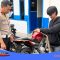 Petugas Satlantas Polres Kerinci Menindak Pengendara Sepeda Motor Berknalpot Brong