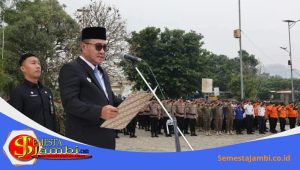 Wali Kota Sungai Penuh Alfin Memimpin Upacara Hari Kesaktian Pancasila 2026 Di Halaman Kantor Wali Kota Sungai Penuh